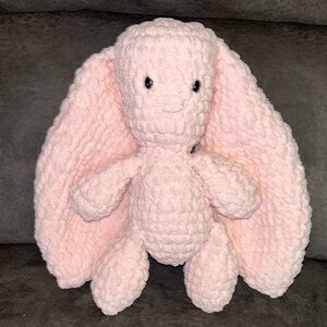 Handmade Plush Pink Bunny Amigurumi